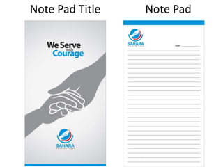 Note Pad Title   Note Pad
 