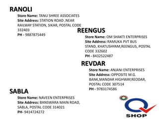 Sahara Q Shop Locator Rajasthan | PPTX
