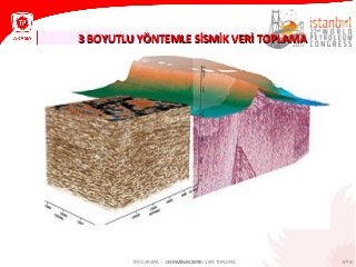 87/1021 HAZİRAN 2013
3 BOYUTLU YÖNTEMLE SİSMİK VERİ TOPLAMA3 BOYUTLU YÖNTEMLE SİSMİK VERİ TOPLAMA
TPAO ARAMA – 3 BOYUTLU SİSMİK VERİ TOPLAMA
 