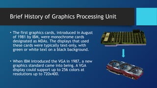 Comprehensive Seminar on Graphics Processing Unit: History, Types, and ...