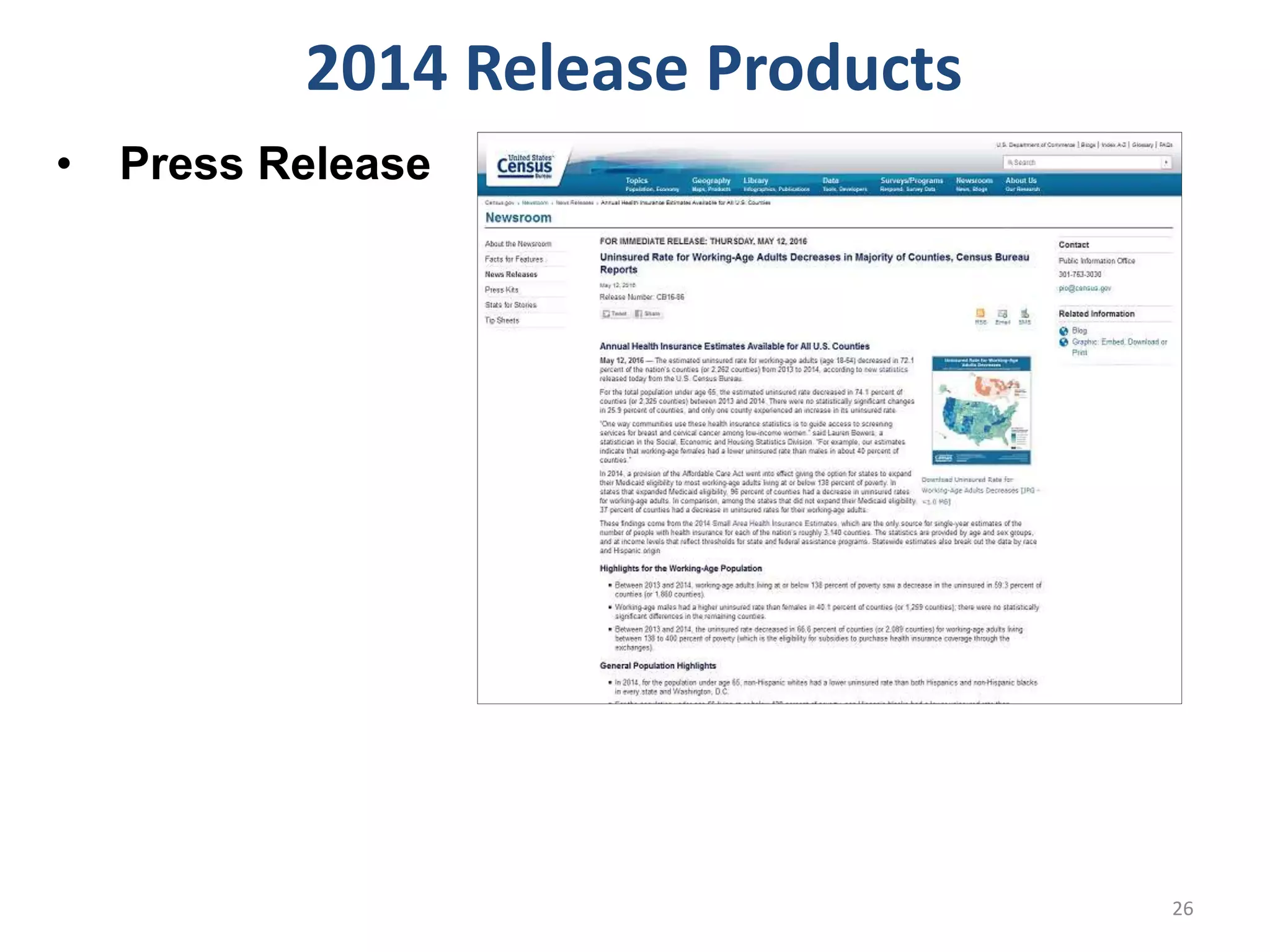 • Press Release
2014 Release Products
26
 