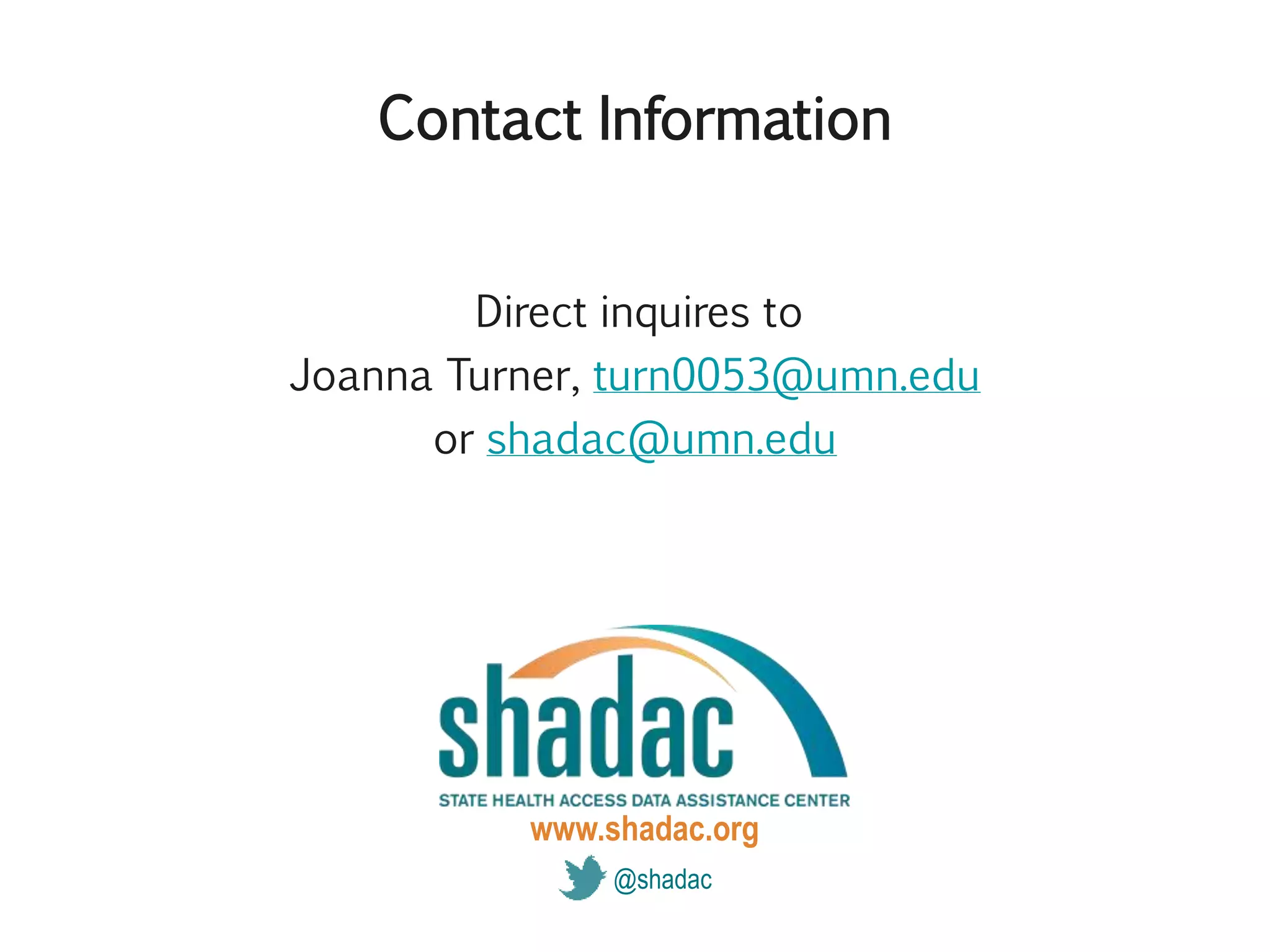 One example of how SHADAC uses
the SAHIE estimates
36
 