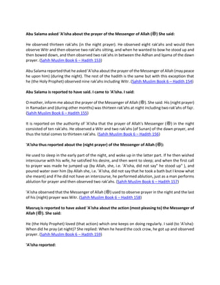 Explaining Sahih Muslim Book 6 – Hadith 147-167 | PDF