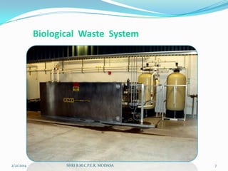Biological Waste System

2/21/2014

SHRI B.M.C.P.E.R, MODASA

7

 
