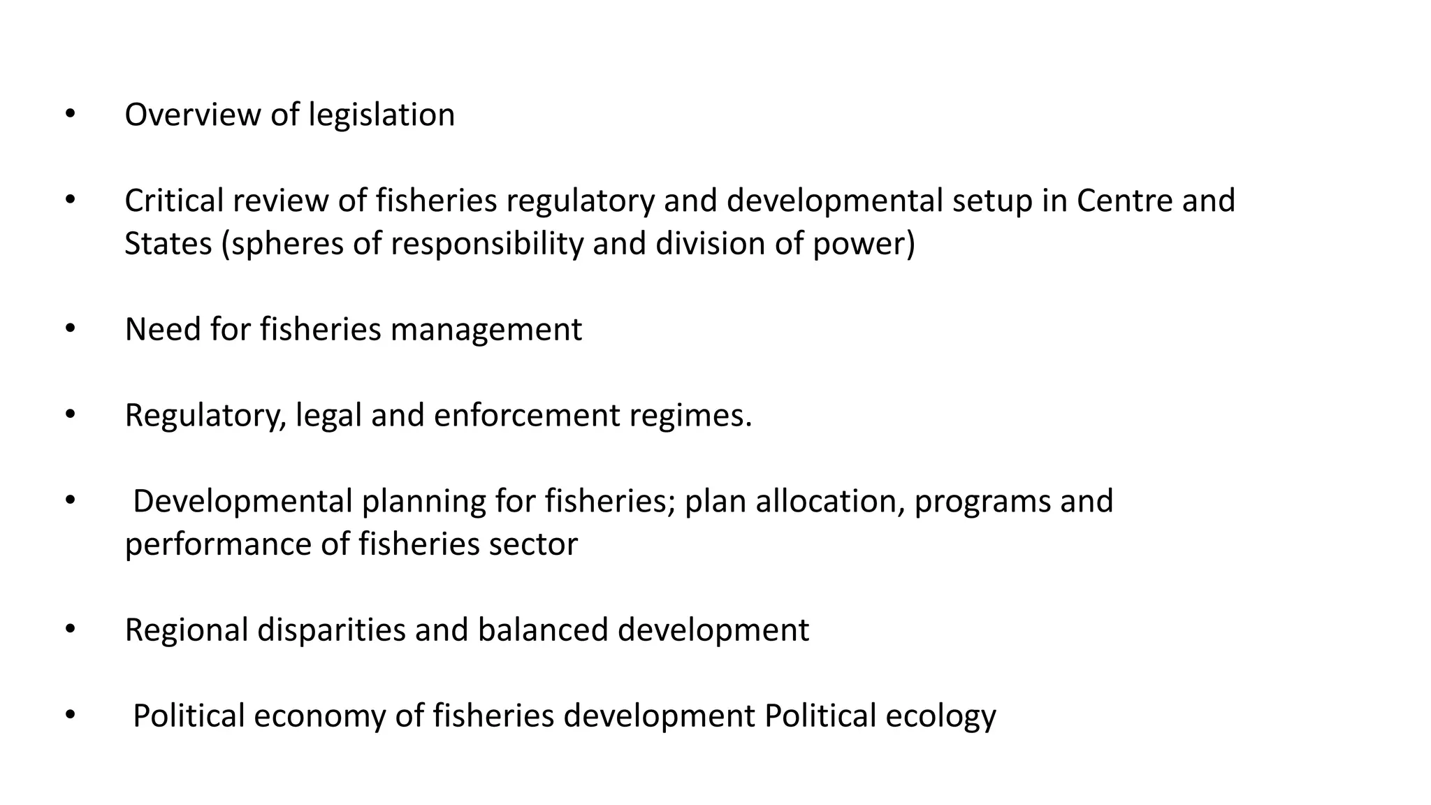 An Introduction To Fisheries Governance | PPTX