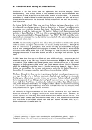 South African Home Loans Case Study