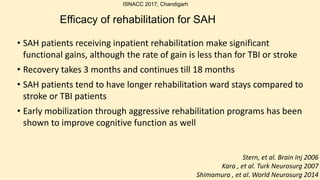 Sah Program Fact Sheets SAH outcome and rehabilitation | PPTX
