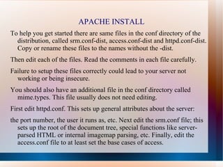 Apache configure 