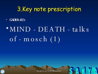 3.Key note prescription ,[object Object],[object Object]