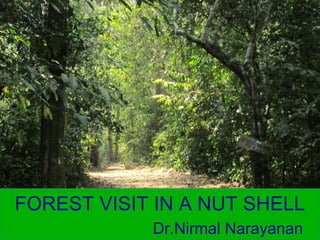 FOREST VISIT IN A NUT SHELL
Dr.Nirmal Narayanan
 
