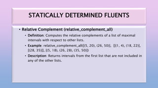 Complement Intervals An Event Calculus for Event Recognition in Symbolic Artificial ...
