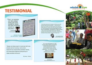 TESTIMONIAL
              28
 