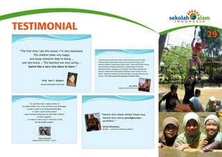 TESTIMONIAL
              29
 