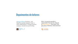 Depoimentos de leitores
 