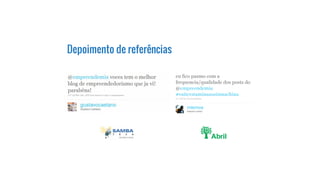 Depoimento de referências
 