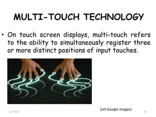 Touchscreen technology PPTX