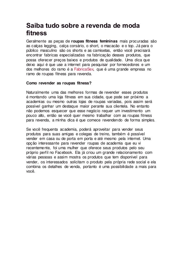moda fitness revenda