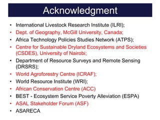 Challenges and impacts of land use and land use planning on ecosystem, biodiversity, and people