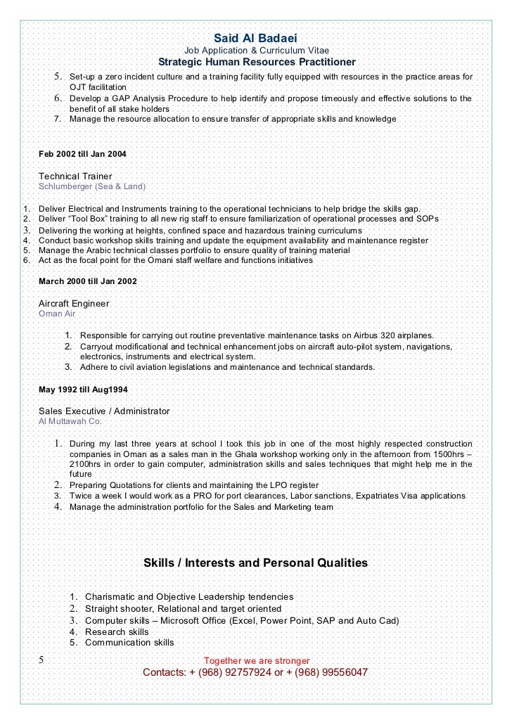 set up a resumes