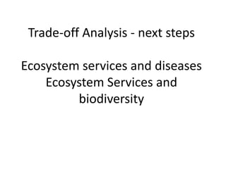 Mapping ecosystem services and trade-offs 
