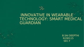 Medical smart watch using embedded system | PDF