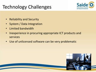 ICT Integration in Higher Education in Africa - Challenges and ...