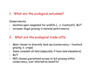 Biodiversity, Ecosystem services, Social sustainability and Tipping points in East African rangelands (BEST) 