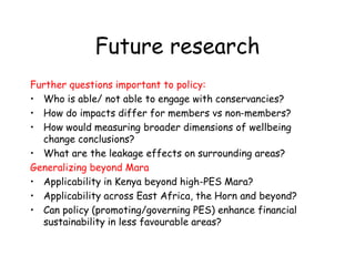 Biodiversity, Ecosystem services, Social sustainability and Tipping points in East African rangelands (BEST) 