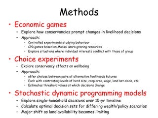 Biodiversity, Ecosystem services, Social sustainability and Tipping points in East African rangelands (BEST) 