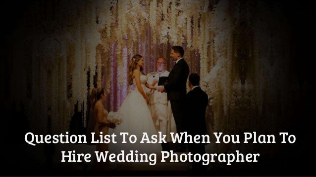 Questions To Ask Your Wedding Photographer By Jo Musely
