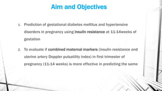 Prediction of Gestational Diabetes Mellitus and Hypertensive Disorders ...