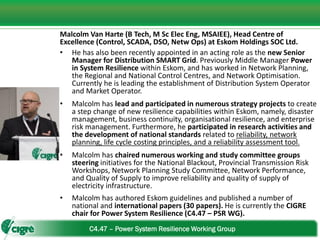 SAIEE presentation - Power System Resilience - Why should we CARE as ...
