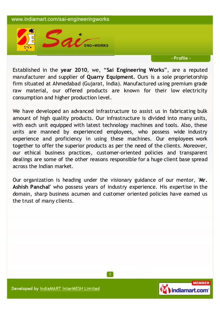 sai engineering works ahemdabad quarry equipments engineering works level 2