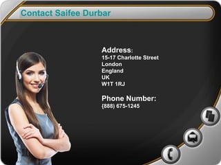 Contact Saifee Durbar

Address:
15-17 Charlotte Street
London
England
UK
W1T 1RJ

Phone Number:
{888) 675-1245

 