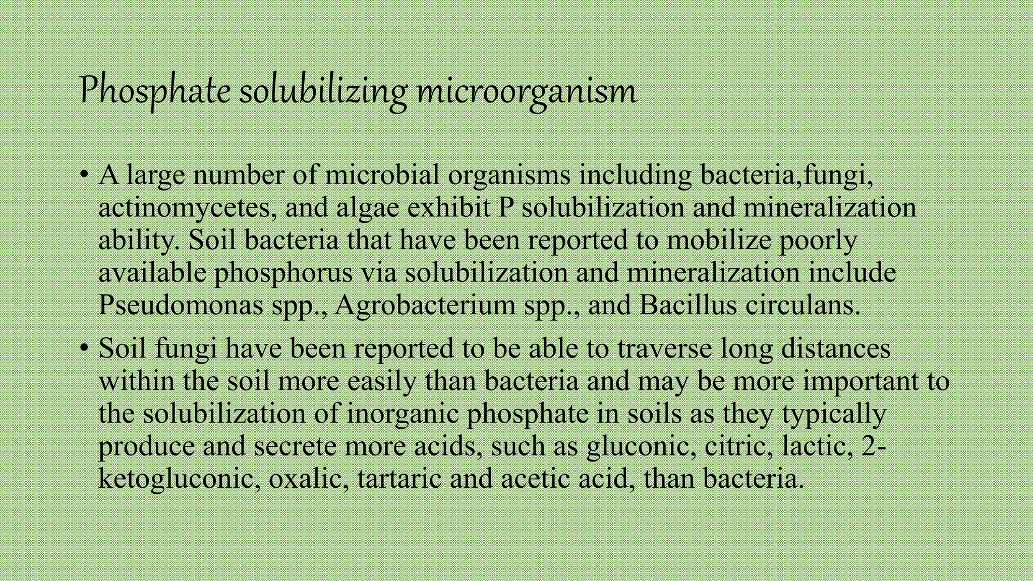 Saif ppt phosphate solubilisation | PPTX