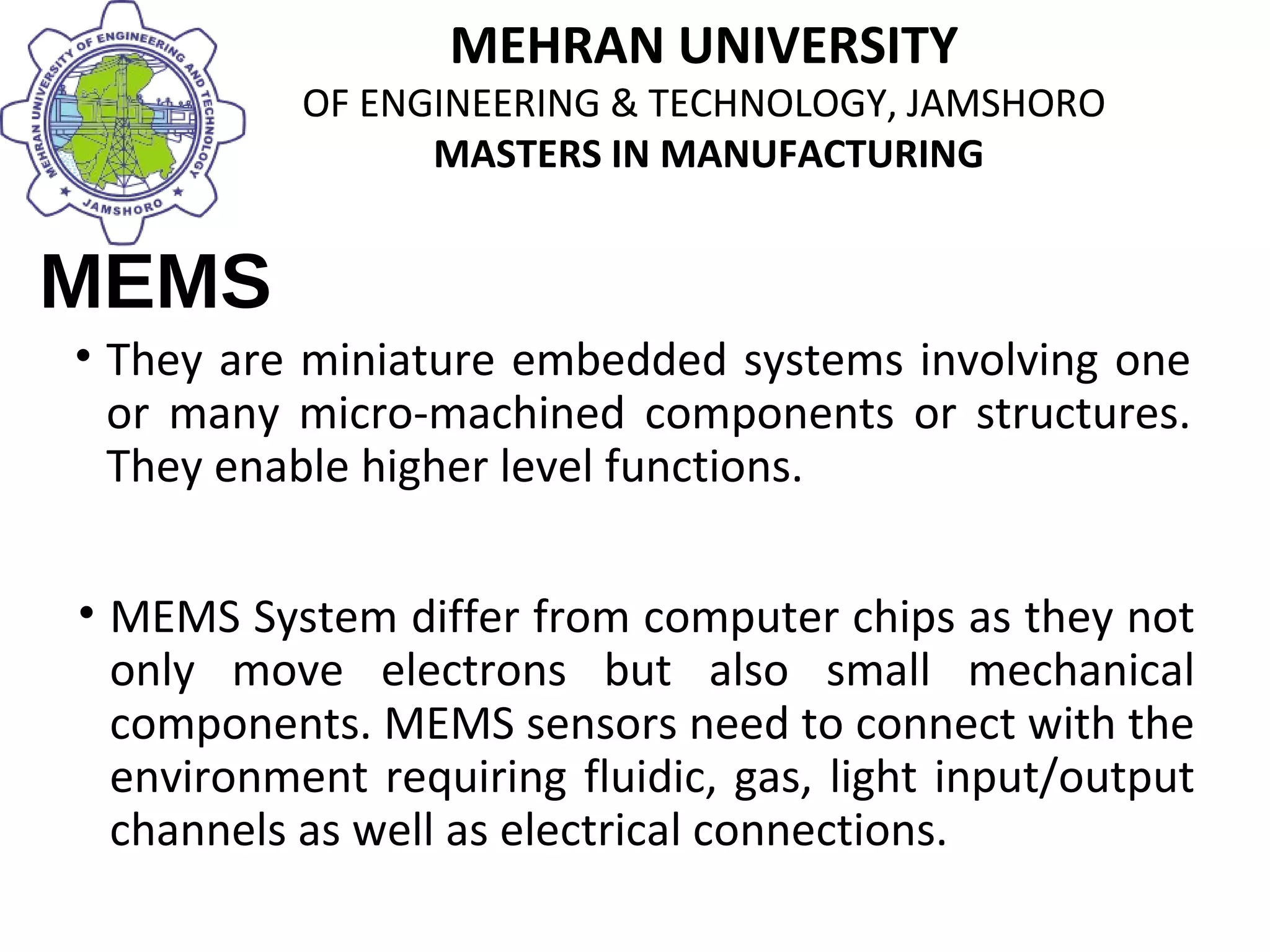 MEMS & micro systems | PPT