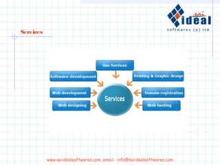 Services
www.saiidealsoftwares.com, email : info@saiidealsoftwares.com
 