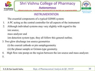 Gdms Instrument Saikanth gdms seminar | PPTX