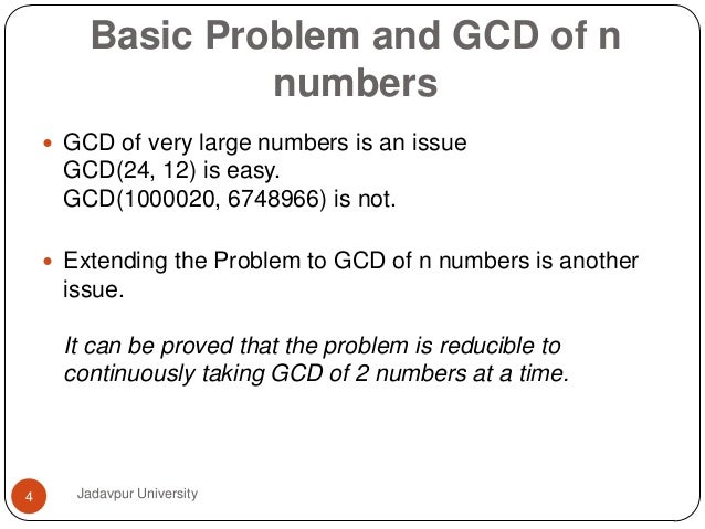 GCD of n Numbers