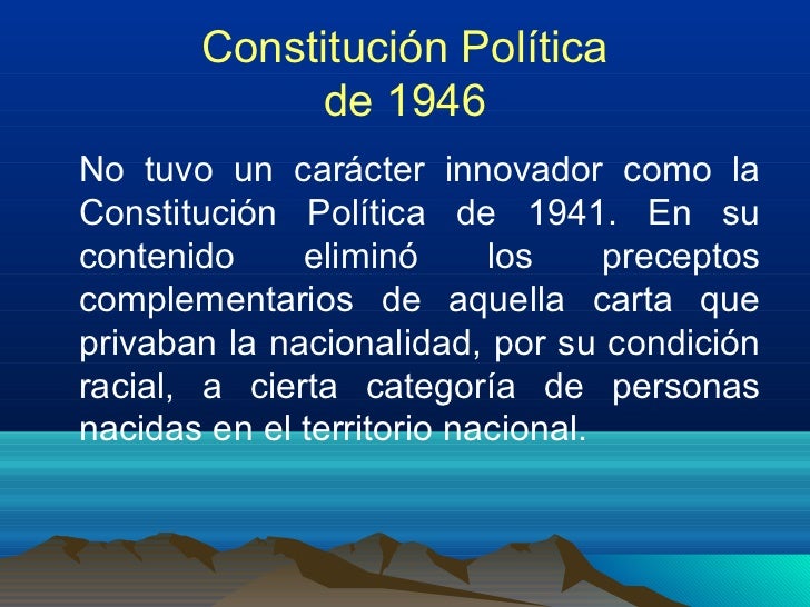 Resumen Constitución Política Panamá