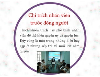 Sai lam cua nhung sep moi