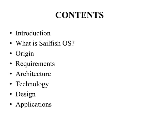 Sailfish operating system | PPT