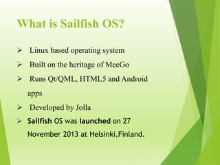 Sailfish os | PPT