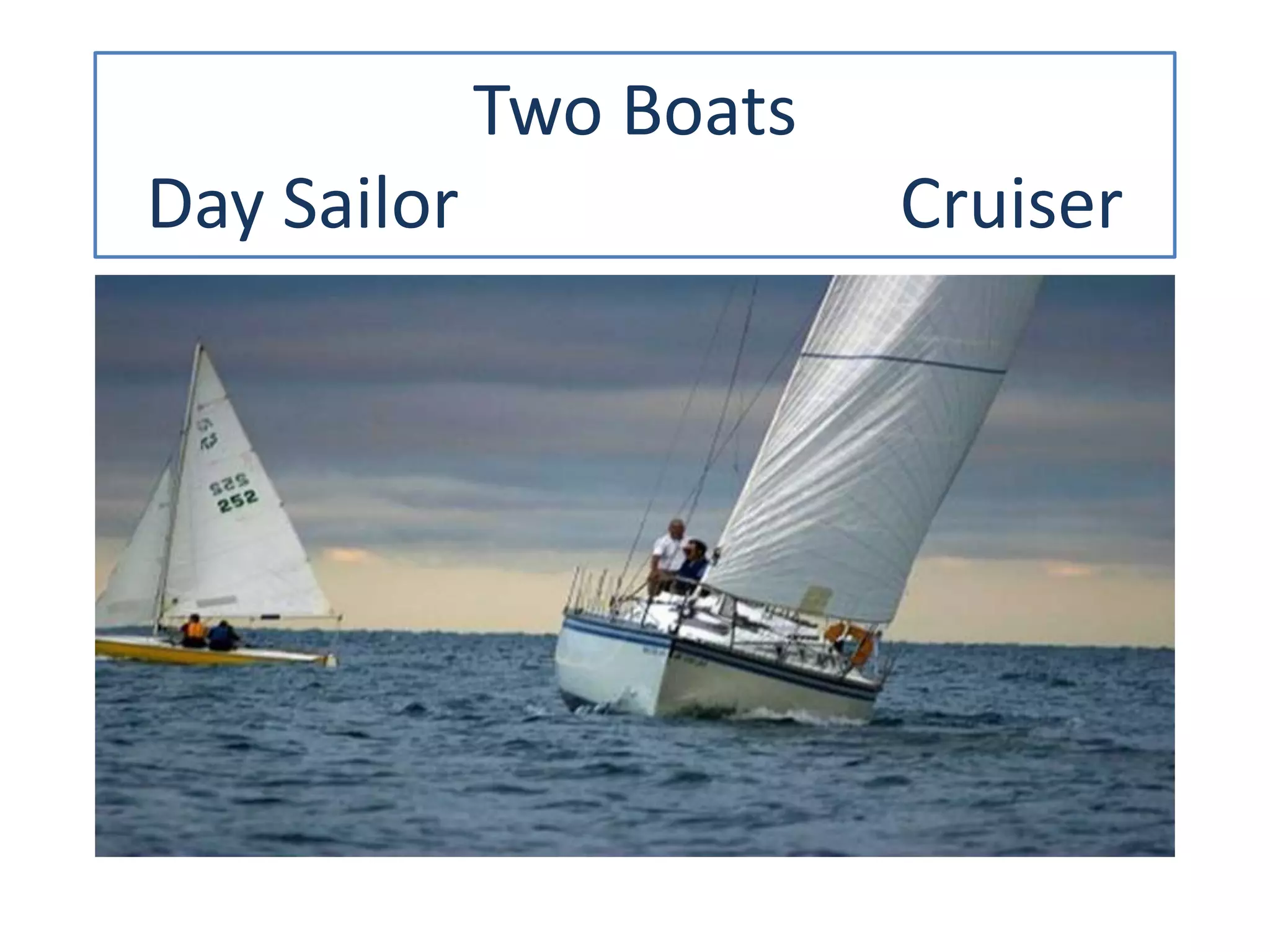 Two Boats
Day Sailor Cruiser
 
