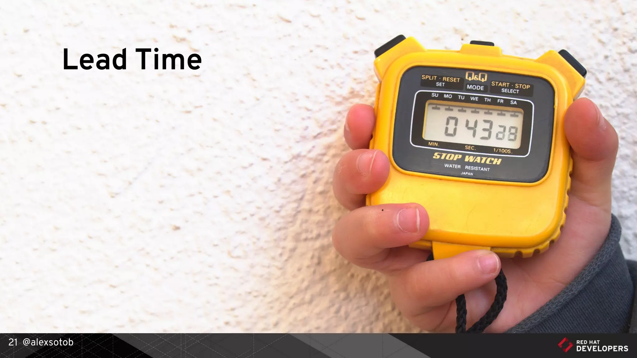 @alexsotob21
Lead Time
 