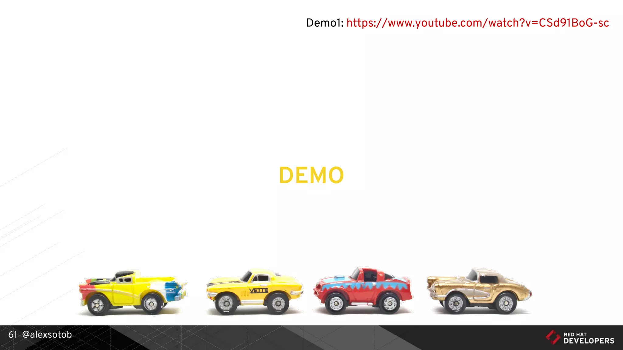 @alexsotob61
DEMO
Demo1: https://www.youtube.com/watch?v=CSd91BoG-sc
 