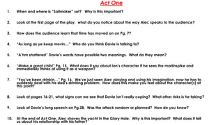 Sailmaker by Alan Spence - National 5 English Scottish Set Text | PPTX