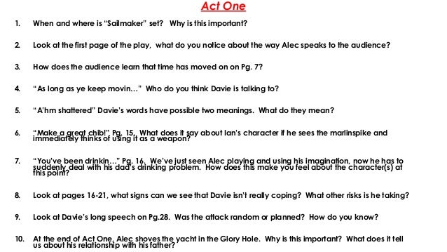 Sailmaker alan spence critical essay 05 image