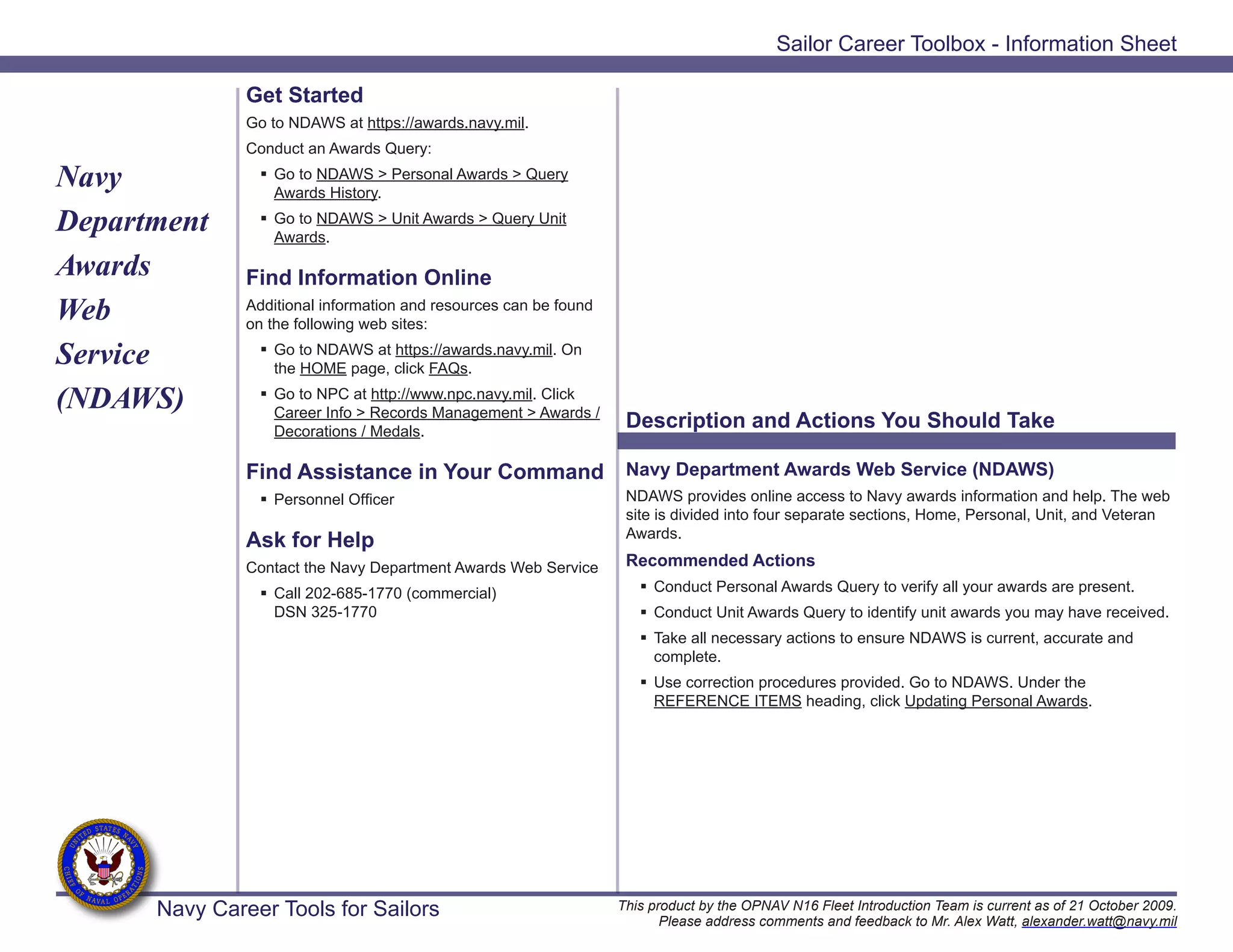 Sailor toolboxinformationsheet PDF