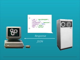 [{ 
"_id" : "abc124efg345", 
"lives" : 9, 
"curiousity" : "massive", 
"cuteness" : 9999, 
"eyes" : "blue", 
"fur" : "yellow" 
}]

Response
JSON

 